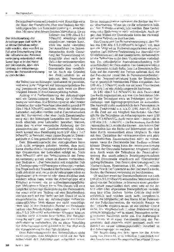 Vorschauseite 3: Auswahl eines Mitglieds des Personalrats für eine Arbeitsgruppe