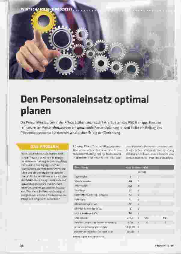 Vorschauseite 1: Den Personaleinsatz optimal planen