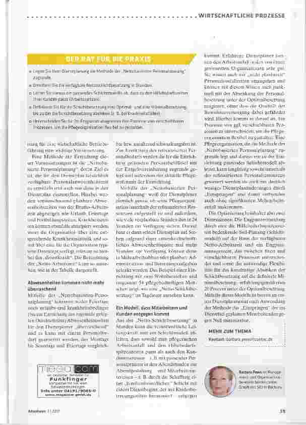 Vorschauseite 2: Den Personaleinsatz optimal planen