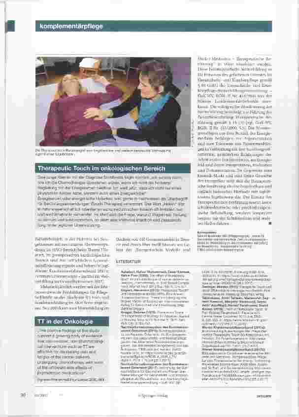 Vorschauseite 3: Therapeutische Berührung - Therapeutic Touch