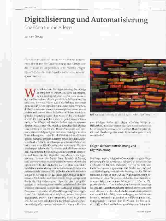 Vorschauseite 1: Digitalisierung und Automatisierung