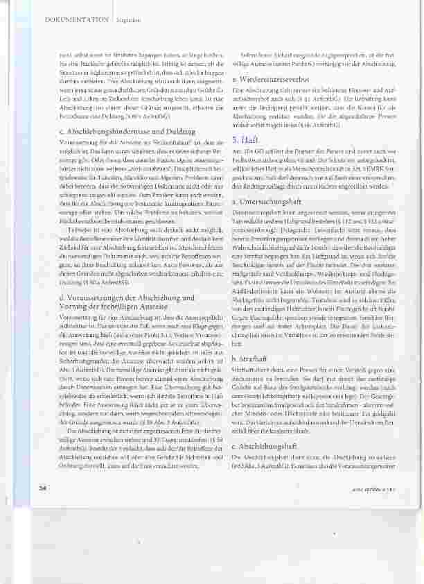 Vorschauseite 3: Ausweisung, Abschiebung und freiwillige Rückkehr