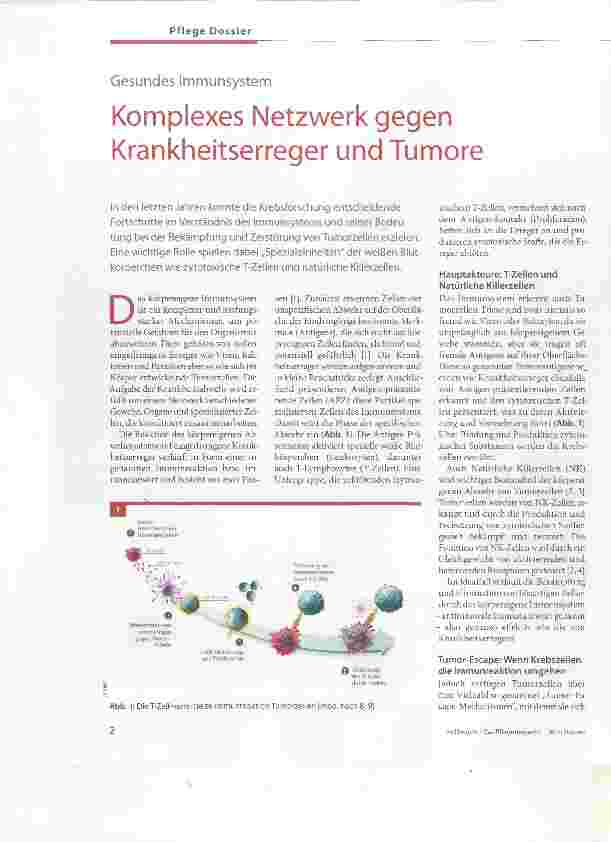 Vorschauseite 1: Komplexes Netzwerk gegen Krankheitserreger und Tumore