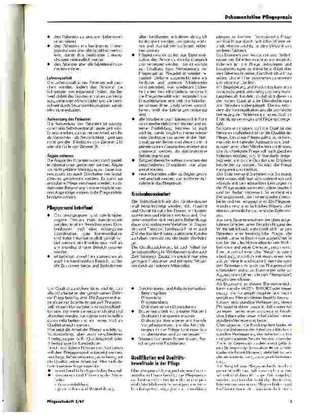 Vorschauseite 2: Qualitätssicherung in der kundenorientierten Pflege