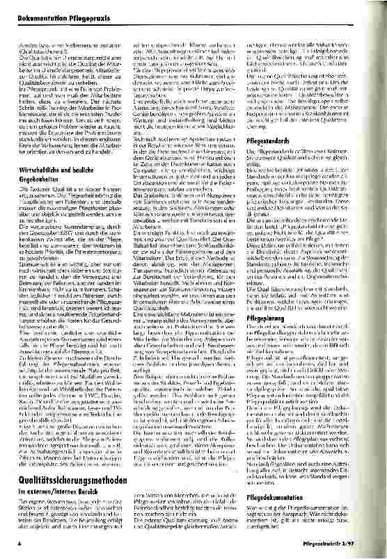 Vorschauseite 3: Qualitätssicherung in der kundenorientierten Pflege