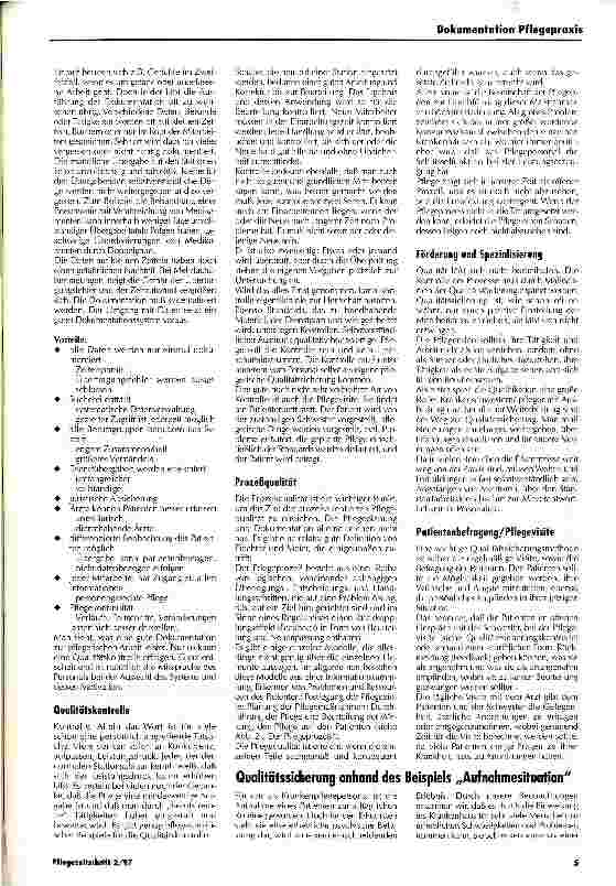 Vorschauseite 4: Qualitätssicherung in der kundenorientierten Pflege