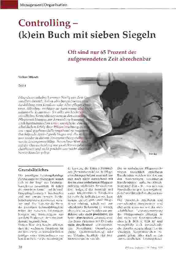 Vorschauseite 1: Controlling - (k)ein Buch mit sieben Siegeln - Teil 1
