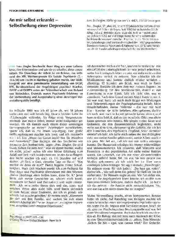 Vorschauseite 1: An mir selbst erkrankt - Selbstheilung einer Depression