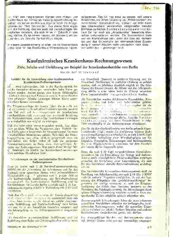 Vorschauseite 1: Kaufmännisches Krankenhaus Rechnungswesen