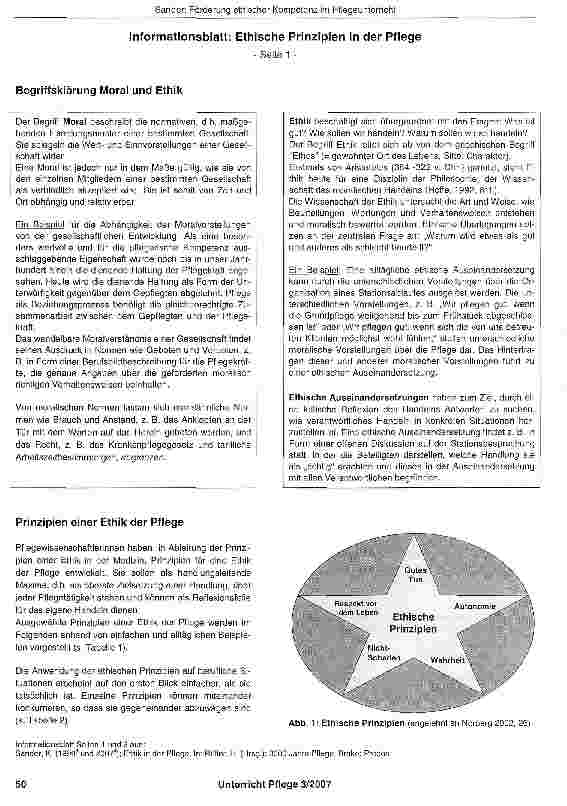 Vorschauseite 3: Förderung ethischer Kompetenz im Pflegeunterricht