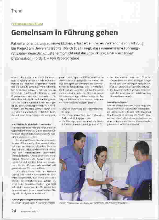 Vorschauseite 1: Gemeinsam in Führung gehen