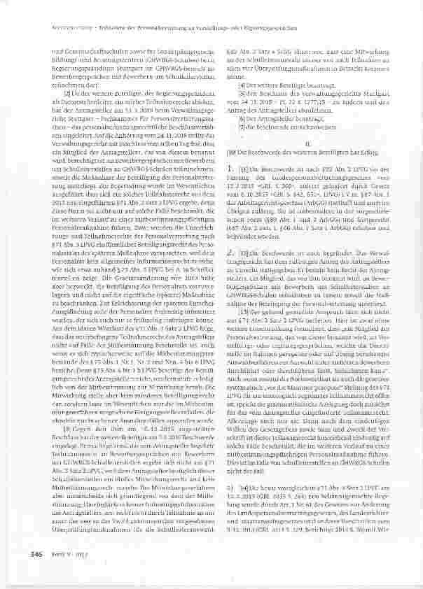 Vorschauseite 2: Teilnahme der Personalvertretung an Vorstellungsoder Eignungsgesprächen