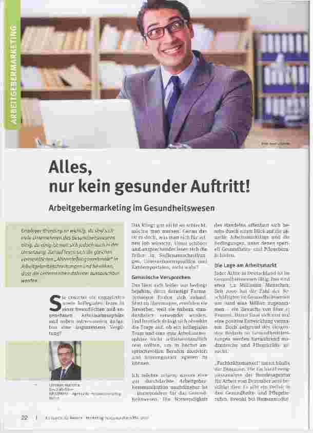 Vorschauseite 1: Alles, nur kein gesunder Auftritt!