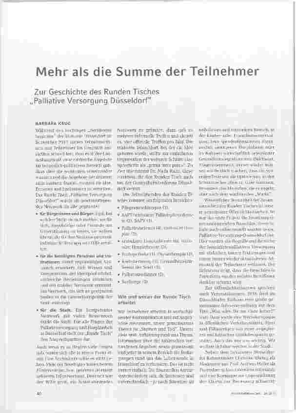 Vorschauseite 1: Mehr als die Summe der Teilnehmer