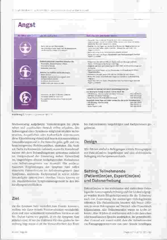 Vorschauseite 3: Flyer Symptom Navi zur Unterstützung des Selbstmanagements von Symptomen bei Krebs