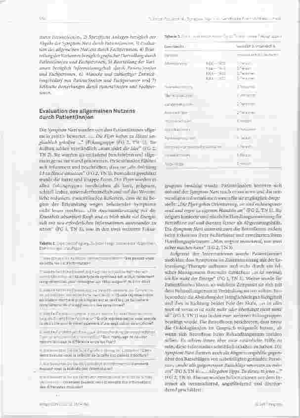Vorschauseite 6: Flyer Symptom Navi zur Unterstützung des Selbstmanagements von Symptomen bei Krebs