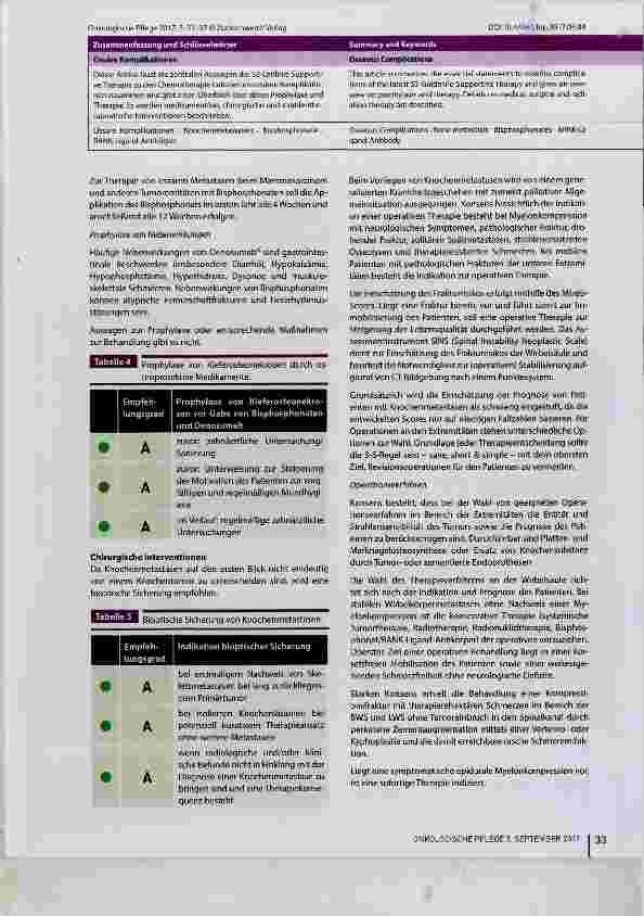 Vorschauseite 3: Ossäre Komplikationen