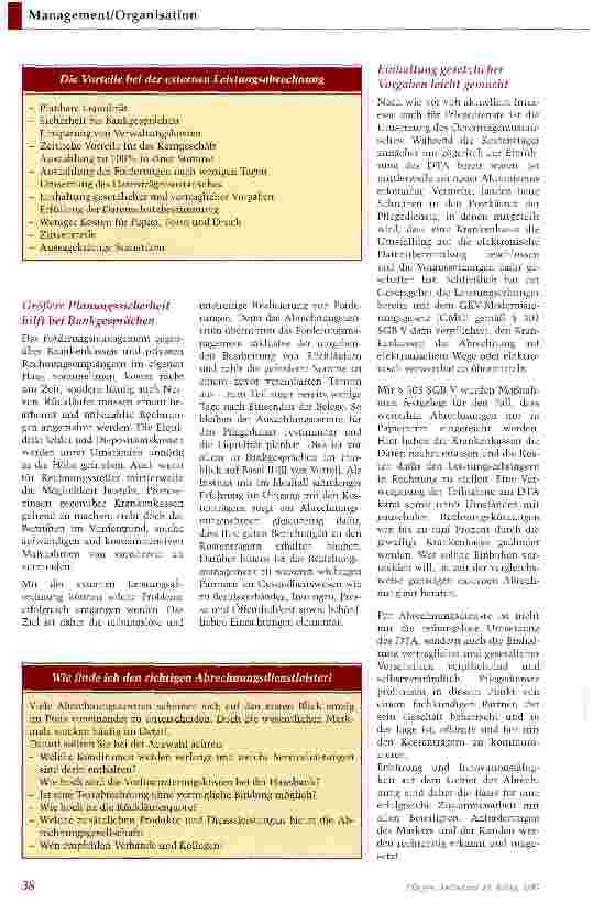 Vorschauseite 2: Auch die Zahlen müssen gepflegt werden