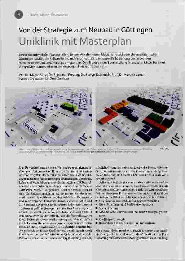 Vorschauseite 1: Von der Strategie zum Neubau in Göttingen Uniklinik mit Masterplan