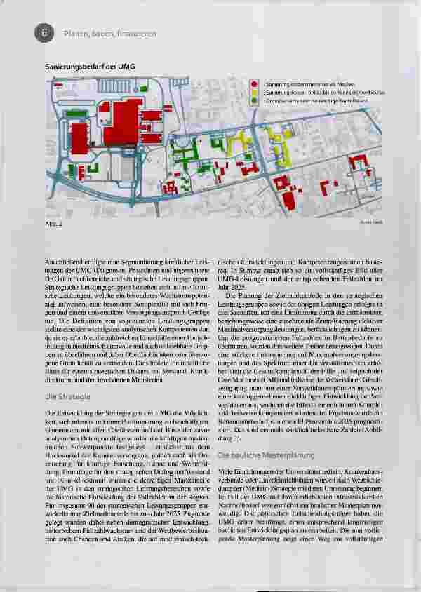 Vorschauseite 3: Von der Strategie zum Neubau in Göttingen Uniklinik mit Masterplan