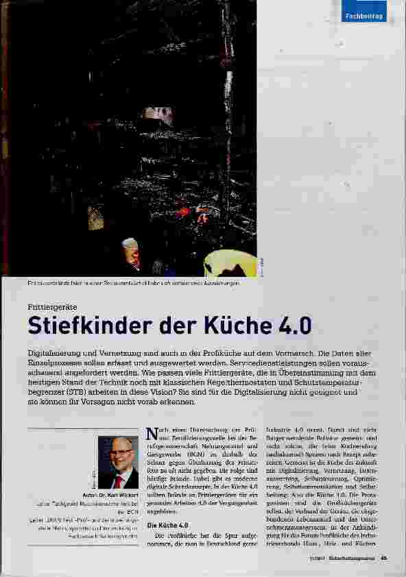 Vorschauseite 1: Stiefkinder der Küche 4.0
