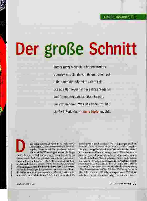 Vorschauseite 2: Der große Schnitt