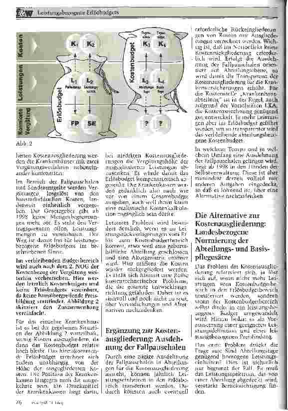 Vorschauseite 3: Leistungsbezogene Erlösbudgets Ein Weg zur Weiterentwicklung der Krankenhausfinanzierung