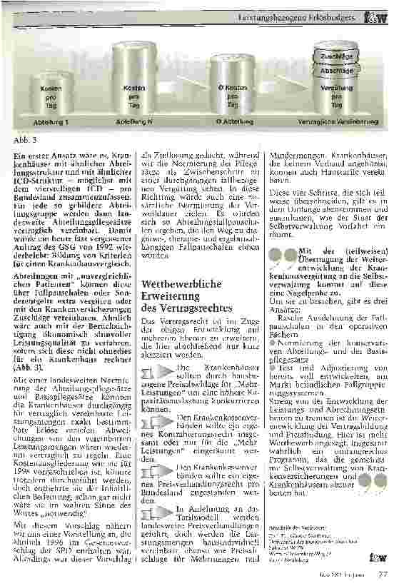 Vorschauseite 4: Leistungsbezogene Erlösbudgets Ein Weg zur Weiterentwicklung der Krankenhausfinanzierung