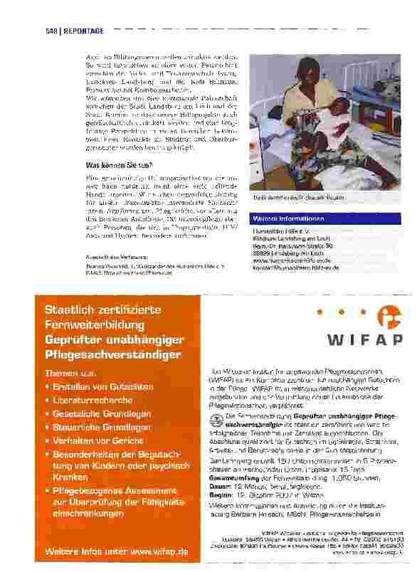 Vorschauseite 3: Entwicklungsprojekt - Humanitäre Hilfe in Kamerun
