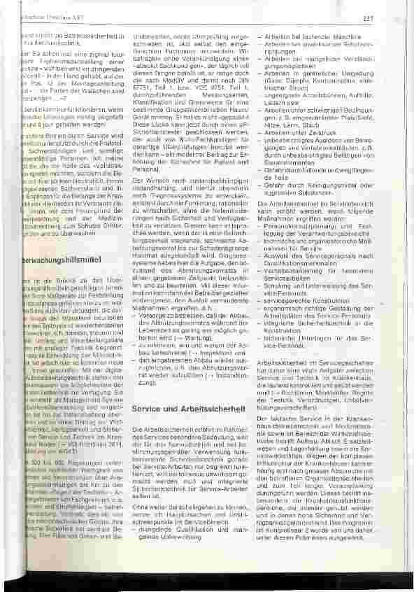 Vorschauseite 4: Gedanken zum Service-Geschehen in der Krankenhaustechnik