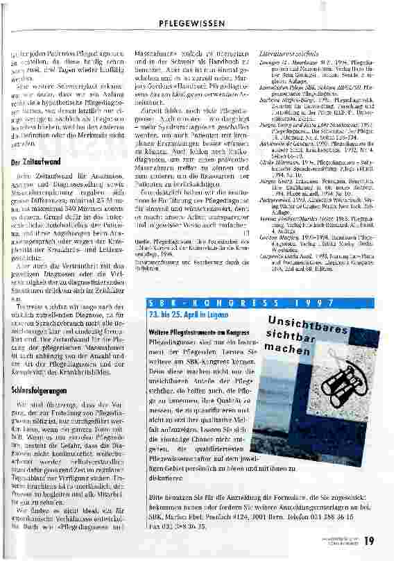 Vorschauseite 6: Pflegediagnosen - auf unsere Verhältnisse anpassen! Erfahrungen mit amerikanischen Pflegediagnosen