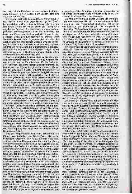 Vorschauseite 2: Psychound soziotherapeutische Aspekte beim Neuaufbau einer psychiatrischen Klinik