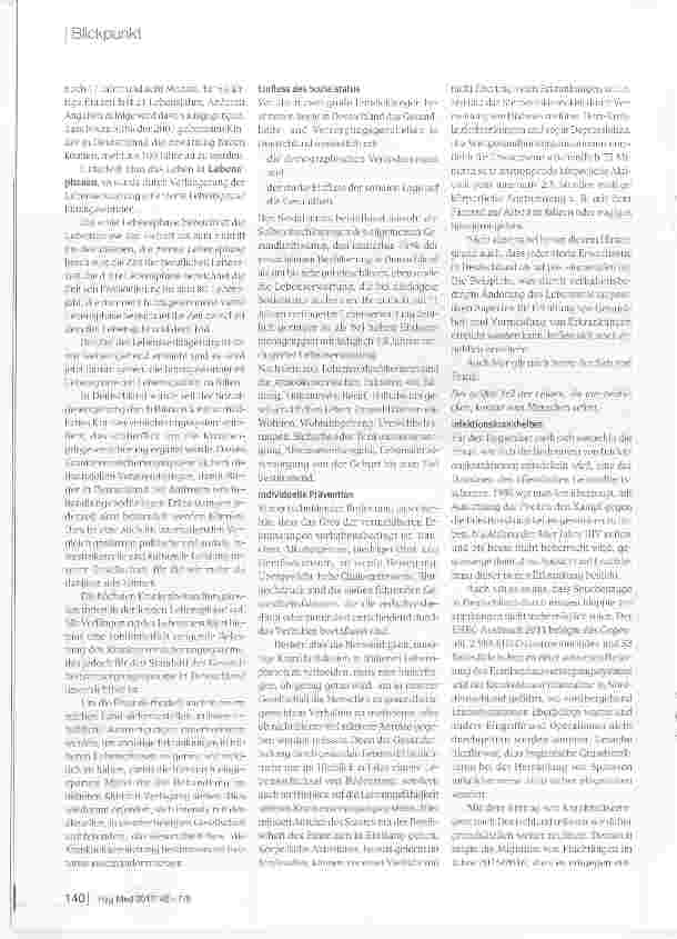 Vorschauseite 4: Hygiene eine Erfolgsgeschichte für die Öffentliche Gesundheit