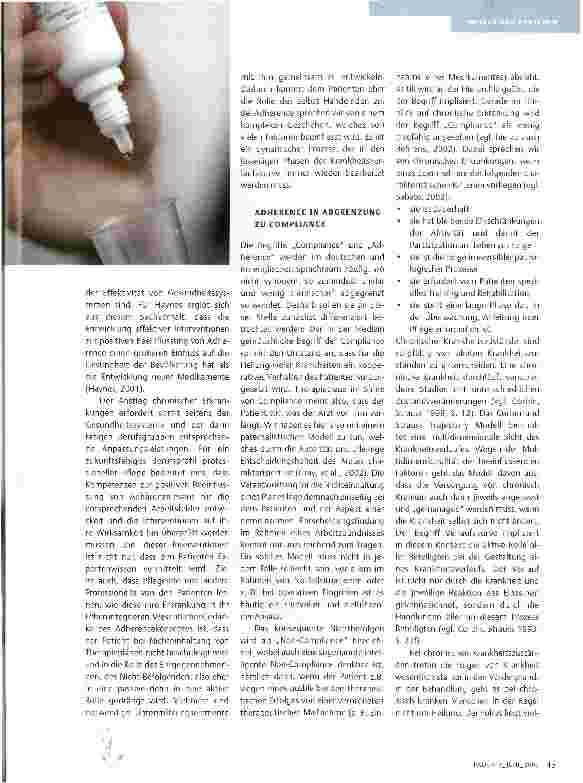 Vorschauseite 2: COMPLIAIUCE UND ADHERENCE