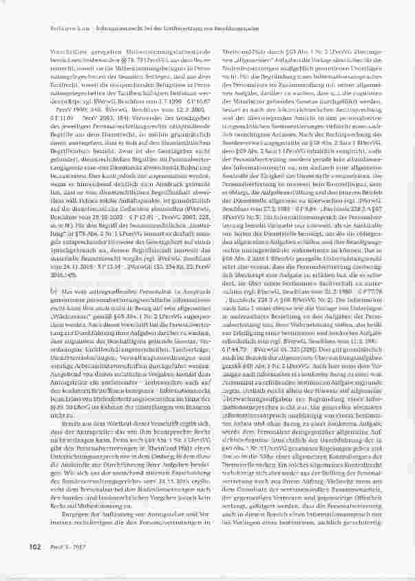 Vorschauseite 4: Informationsrecht bei der Erstfestsetzung von Besoldungsstufen
