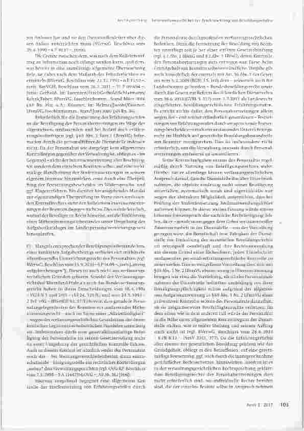 Vorschauseite 5: Informationsrecht bei der Erstfestsetzung von Besoldungsstufen
