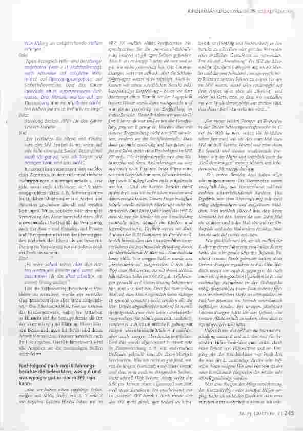 Vorschauseite 6: Was erwartet die Elternselbsthilfe von der Sozialpädiatrie?
