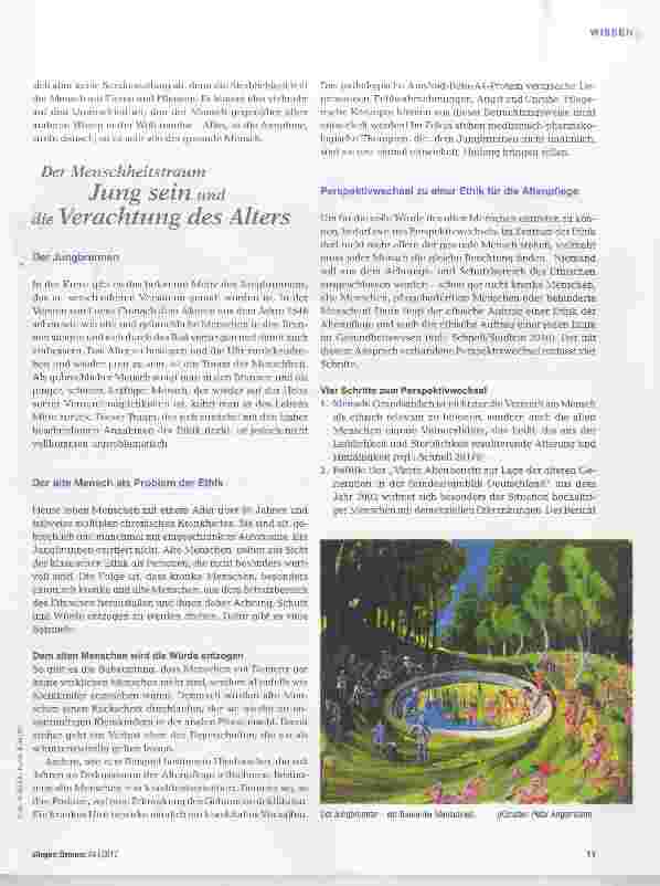 Vorschauseite 2: „Aufgabe der Altenpflege ist die Gestaltung von Beziehungen