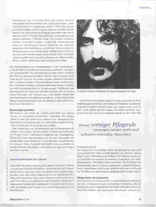 Vorschauseite 4: „Aufgabe der Altenpflege ist die Gestaltung von Beziehungen