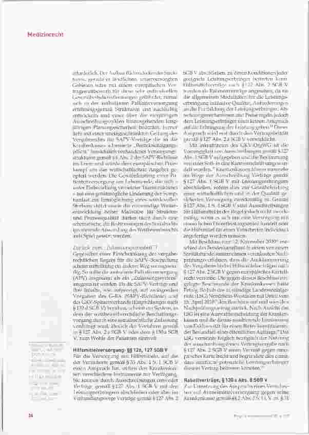 Vorschauseite 4: Vergaberecht versus Sozialrecht in der Palliatiwersorgung