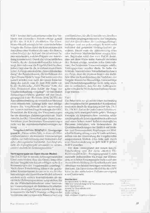 Vorschauseite 5: Vergaberecht versus Sozialrecht in der Palliatiwersorgung