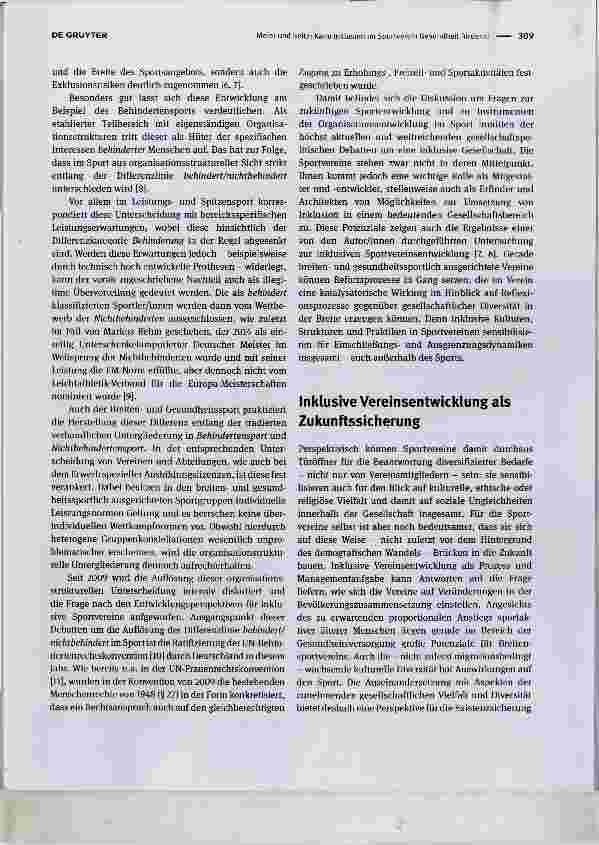 Vorschauseite 2: Kann Inklusion im Sportverein Gesundheit fördern?