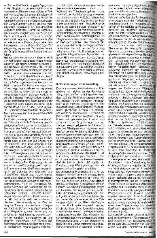 Vorschauseite 3: Hier wird sich sowieso nichts ändern; Bericht über eine psychotherapeutische Fortbildung für das Pflegepersonal einer Fachklinik