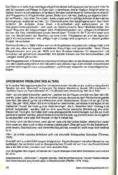 Vorschauseite 1: Spezifische Probleme des Alters