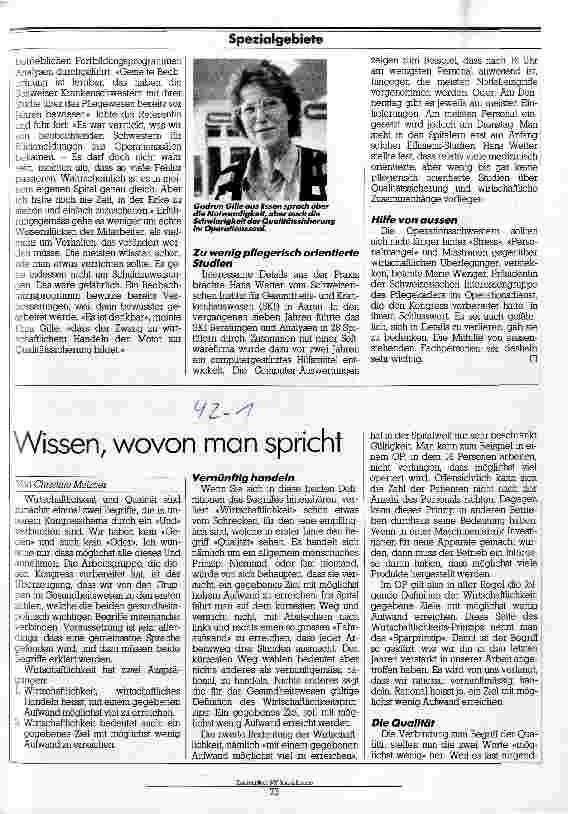 Vorschauseite 2: Zwischen Qualitätsanspruch und wirtschaftlichen Überlegungen