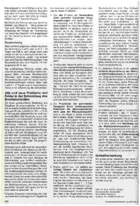 Vorschauseite 2: Alte und neue Probleme in der Behandlung der akuten Durchfallserkrankungen beim Säugling