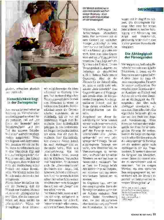 Vorschauseite 2: Pflege und Fürsorge