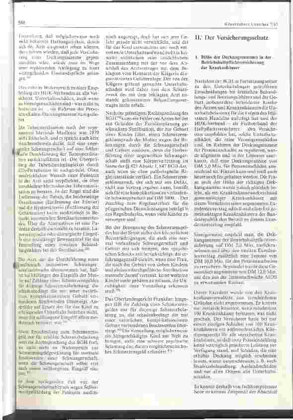 Vorschauseite 4: Haftung und Versicherung der Krankenhäuser und Ärzte