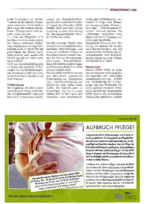 Vorschauseite 4: Basale Stimulation in der Pflege was ist gesichert?