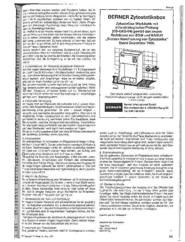 Vorschauseite 3: Die Hospizbewegung 1. Teil
